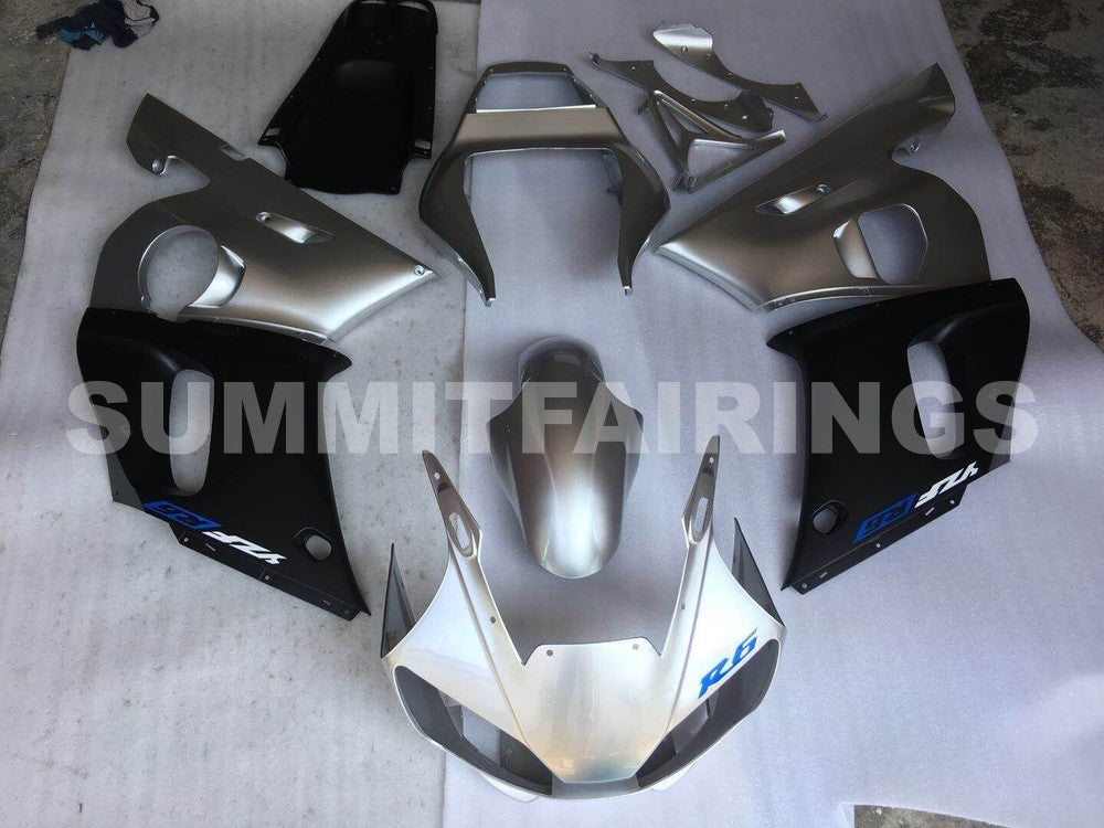 Fairings For Yamaha - YZF-600 R6 1998-2002 Black & Silver