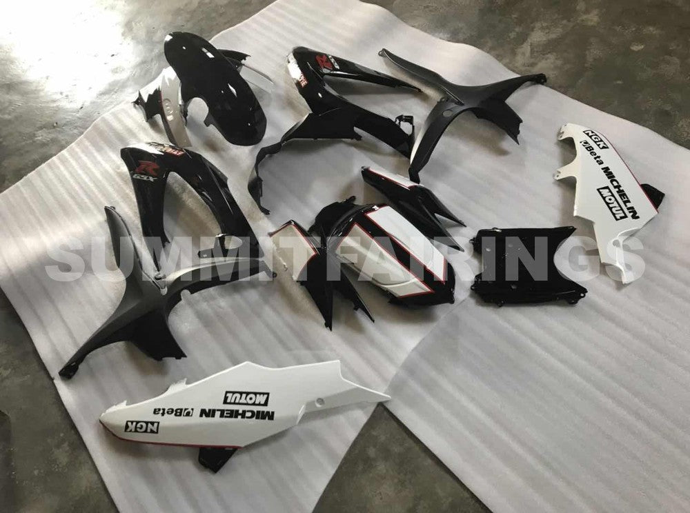 Fairings For Suzuki GSXR 600 750 Black White GSXR (2008-2009-2010)