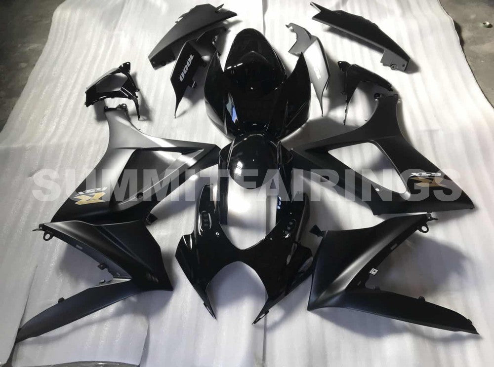 Fairings For Suzuki - GSXR1000 K7 07-08 Matte Black Gloss Black