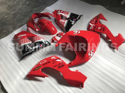 Fairings For Kawasaki ZX 10R Red Black No.56 Nakano (2006-2007)