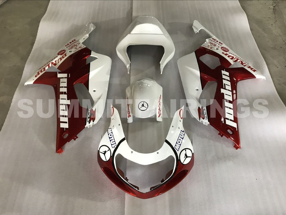 Fairings For Suzuki - GSXR600-750 K1 2001-2003 Red White