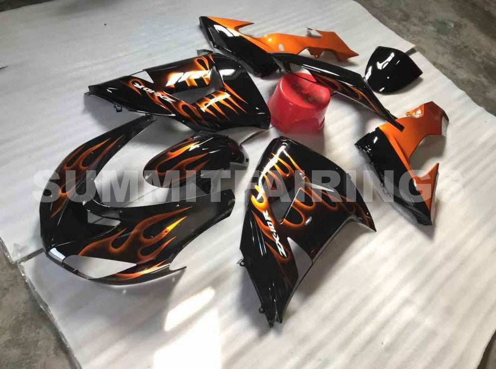 Fairings For Kawasaki ZX-10R, 2006-2007 - Orange Flame