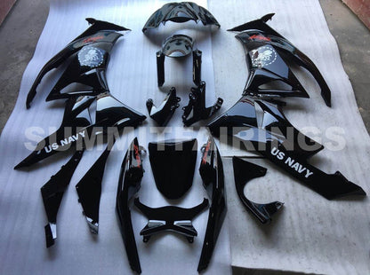 2009-2012 Fairings For Kawasaki ZX6R ZX636 All Black Ninja
