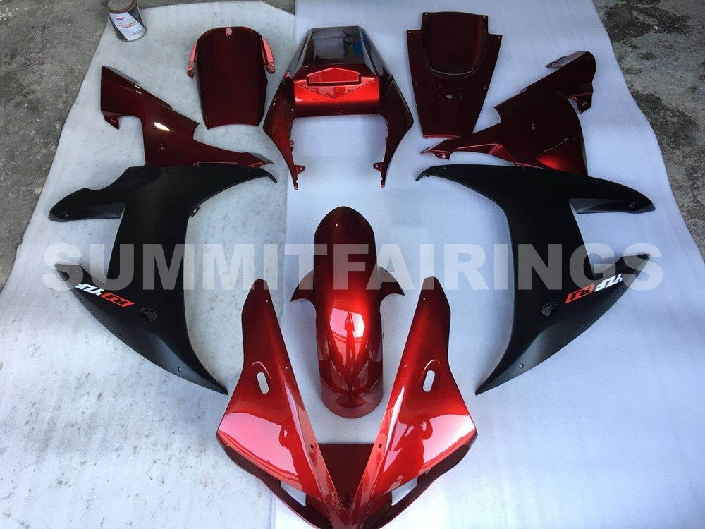 Fairings For Yamaha YZF-R1 Red Black R1 (2002-2003)
