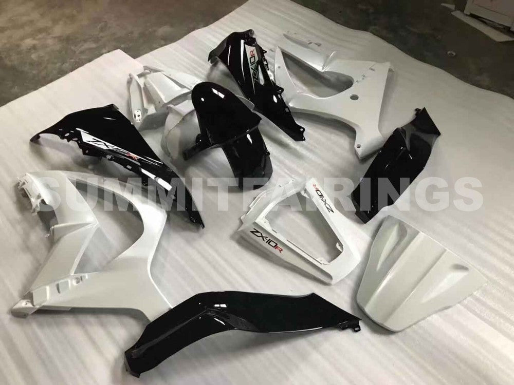 Fairings For Kawasaki ZX-10R, 2011-2015 - White & Black