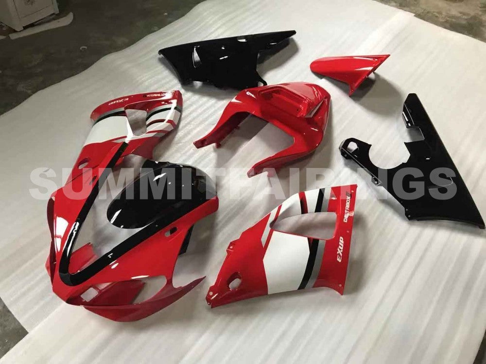 Fairings For Yamaha YZF-R1 Red White Black R1 (2000-2001)