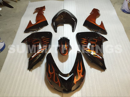 Fairings For Kawasaki ZX-10R, 2006-2007 - Orange Flame