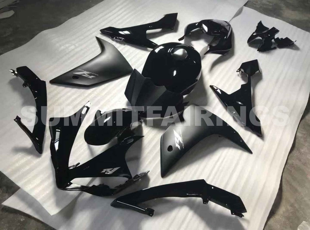 Fairings For Yamaha R1, 2007-2008 - Black & Silver Decal