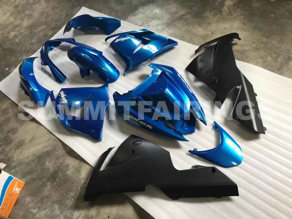 Fairings For Kawasaki ZX 10R Blue Black Ninja (2004-2005)