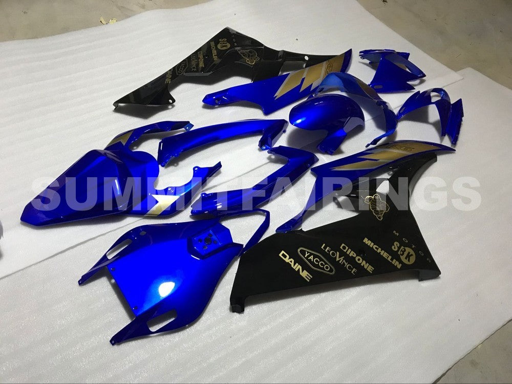 Fairings For Yamaha R6, 2006-2007 - Black Blue with Gold Sticker