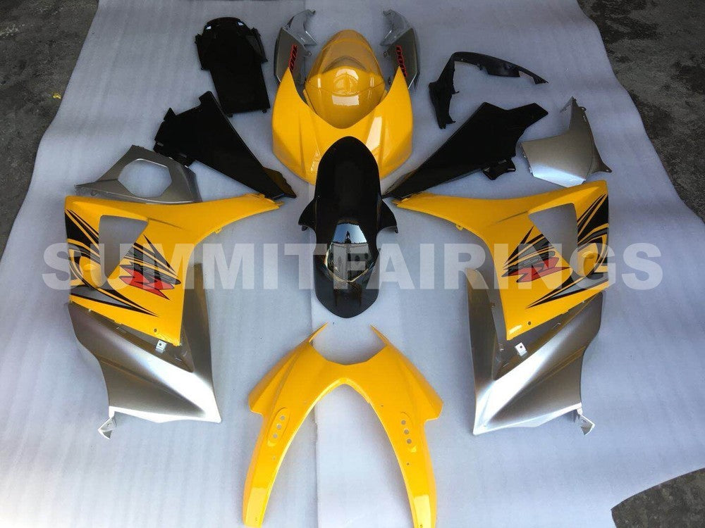 Fairings For Suzuki GSXR 1000 Yellow & Silver GSXR (2007-2008)