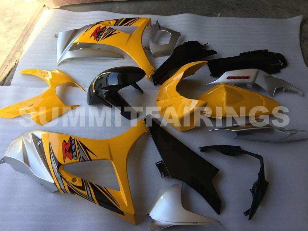 Fairings For Suzuki GSXR 1000 Yellow & Silver GSXR (2007-2008)