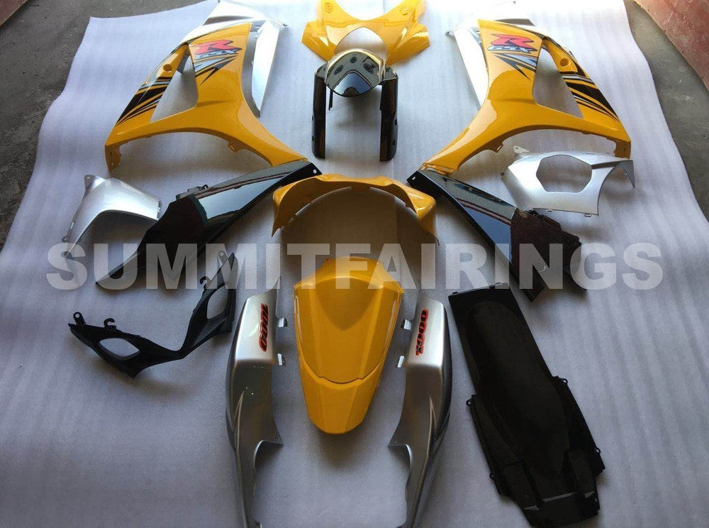 Fairings For Suzuki GSXR 1000 Yellow & Silver GSXR (2007-2008)