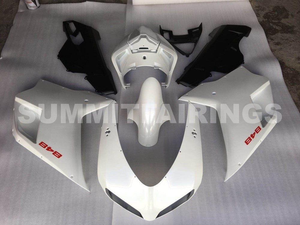 Fairings For Ducati 1098 1198 848 (2007-2011) Pearl White Matte Black