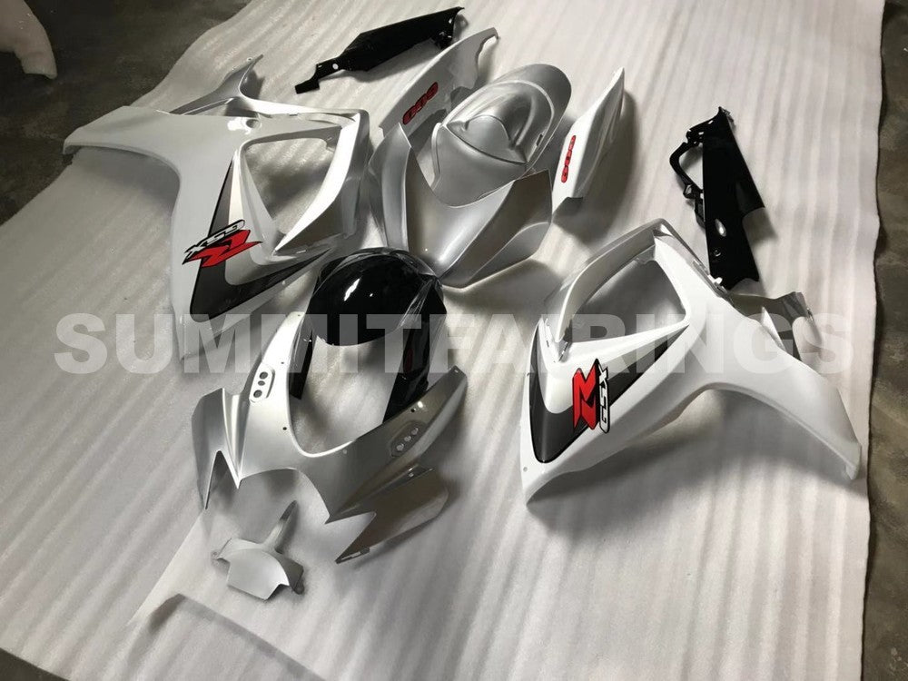 Fairings For Suzuki - GSXR600-750 K6 06-07 White Silver