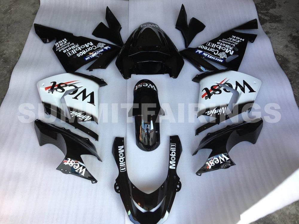 Fairings For Kawasaki ZX-10R, 2004-2005 - Black White