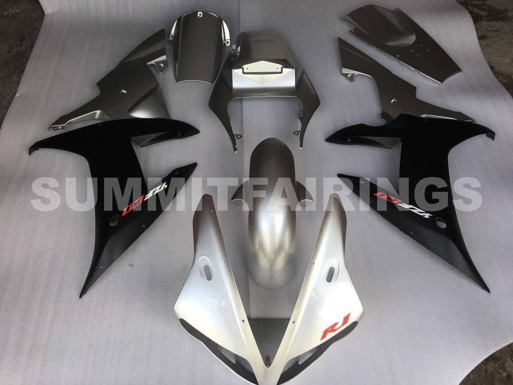 Fairings For Yamaha YZF-R1 Silver Black R1 (2002-2003)