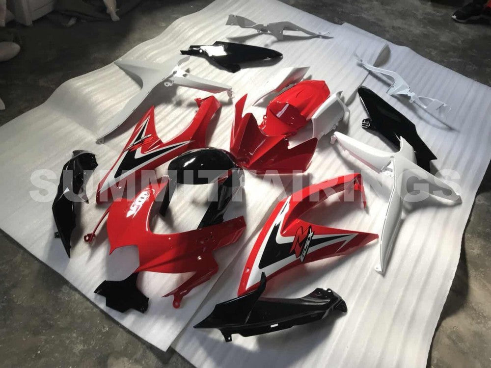 Fairings For Suzuki GSXR 600 750 Red White Black GSXR (2008-2009-2010)