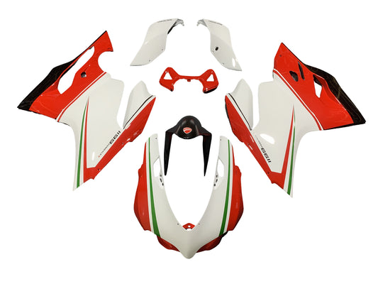 Fairings For Ducati 1199 Panigale Red White 1199 (2012-2015)