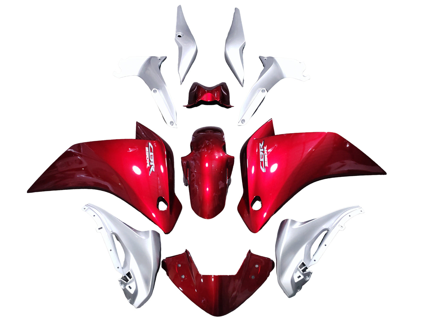 Fairings For Honda CBR250R Red Silver CBR (2011-2013)