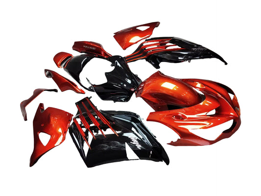Fairings For Plastics Kawasaki ZX14R Ninja Orange Black (2012-2021)