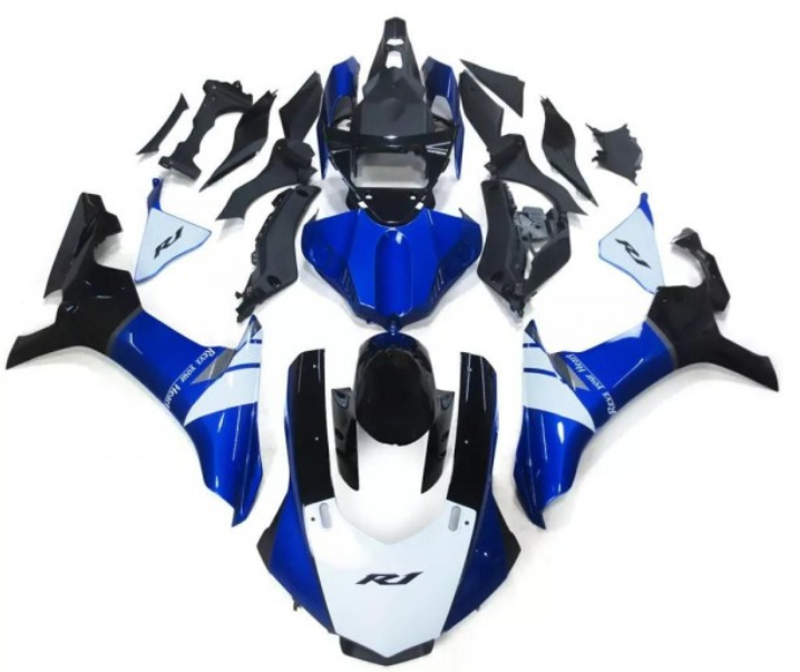 Blue, White & Black Fairings for  2015-2017 Yamaha YZF-R1