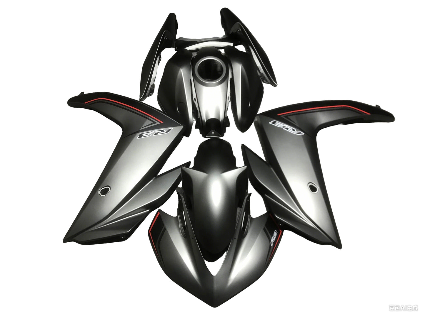 Fairing Kit For Yamaha YZF-R3 2015-2018 Deep Charcoal