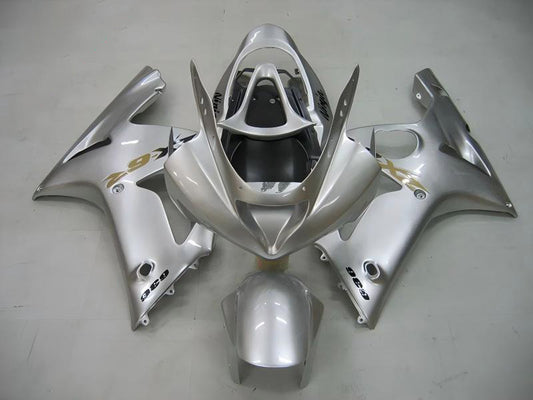 Fairings For Kawasaki ZX6R 636 Silver Ninja (2003-2004)