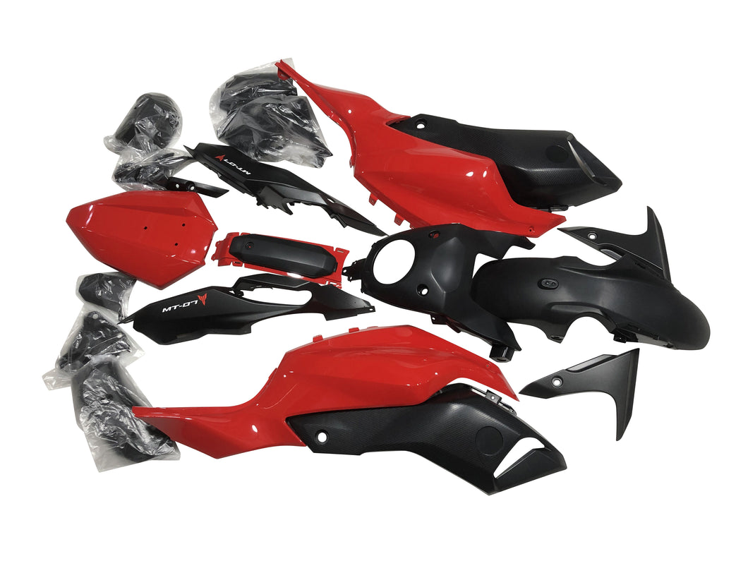 Fairings For Yamaha MT-07 2012-2017 Black Red