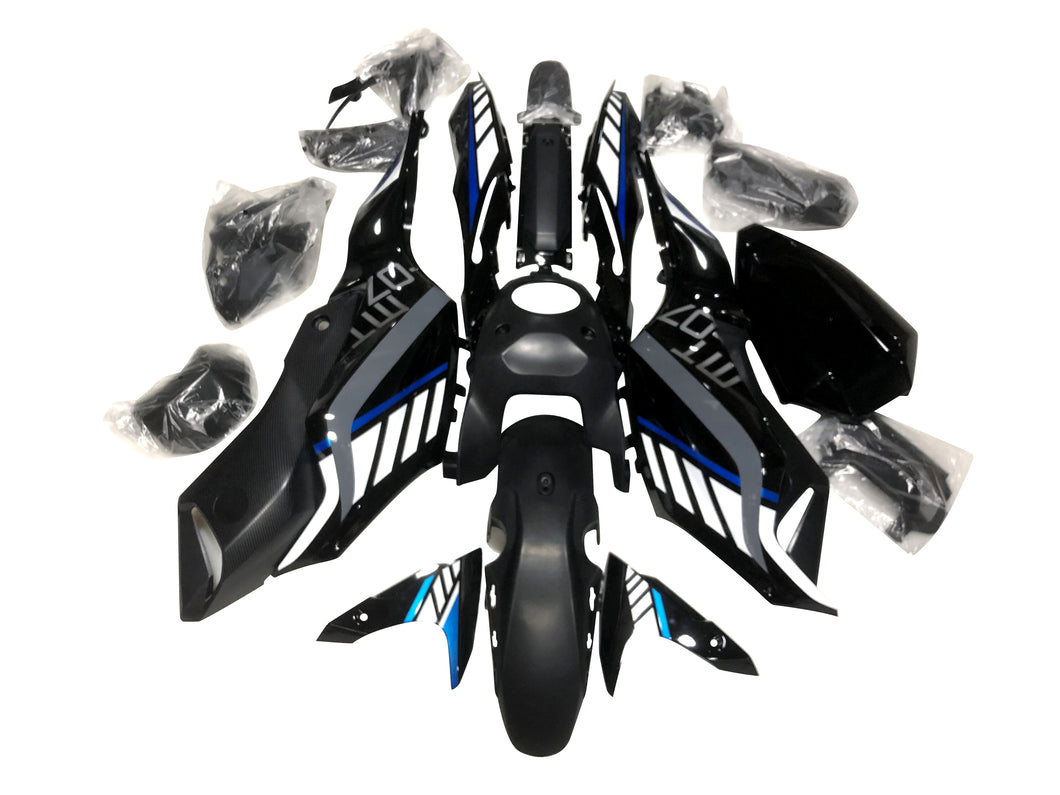 Fairings For Yamaha MT-07 2012-2017 White Matte Black & Glossy Black