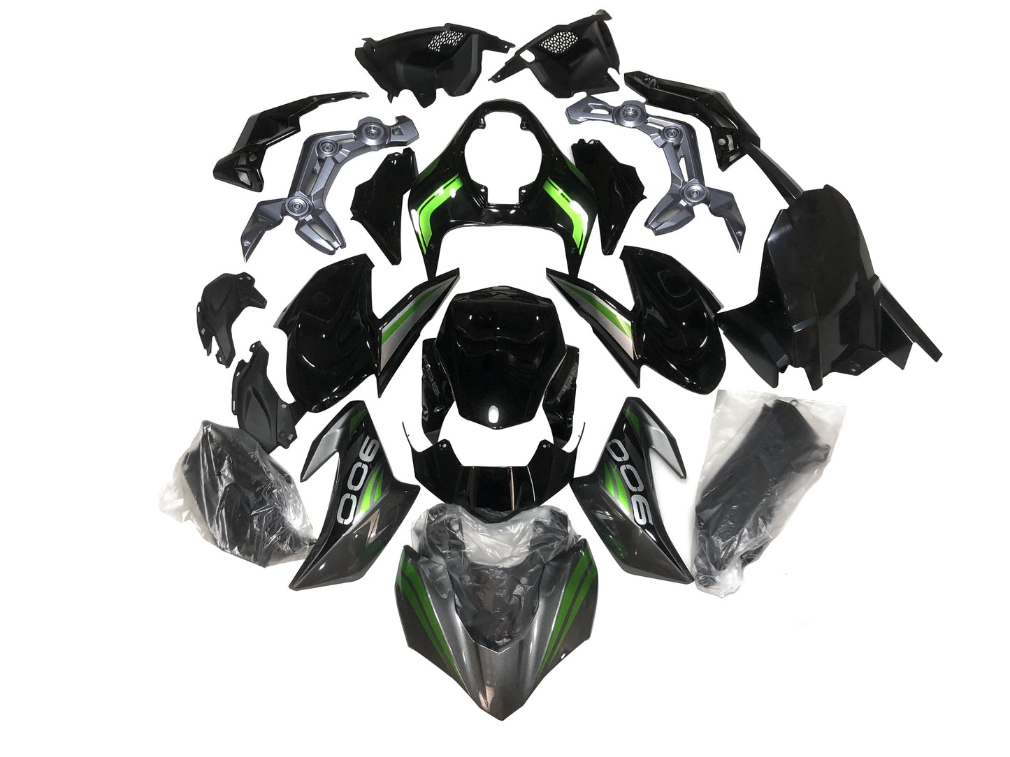 Fairings For Kawasaki Z900 2017-2019 Green Black