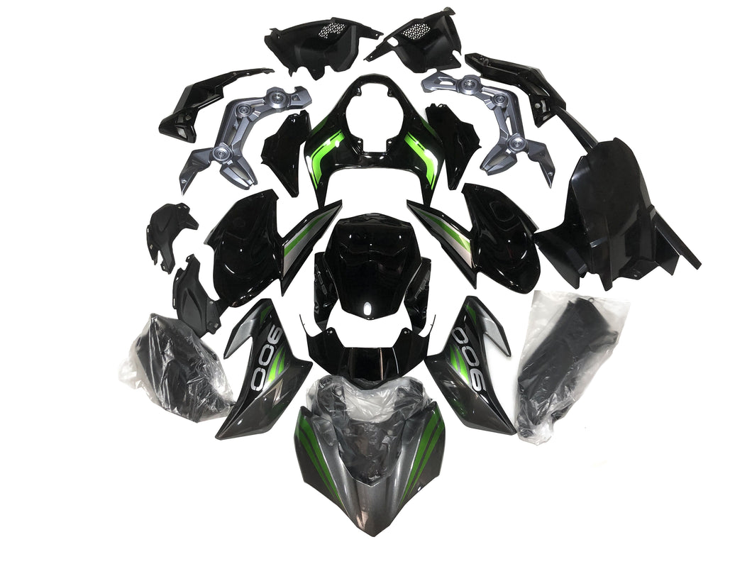 Fairings For Kawasaki Z900 2017-2019 Green Black
