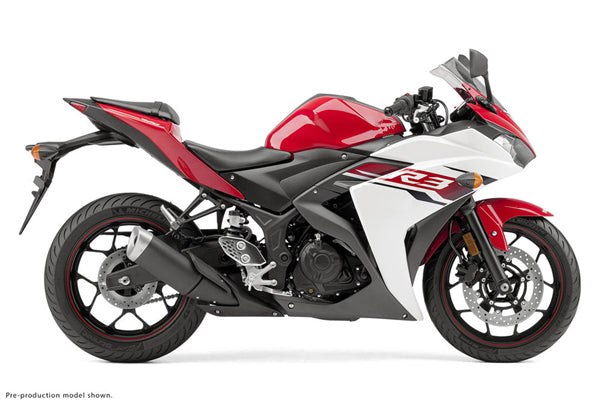 Fairing Kit For Yamaha YZF-R3 2015-2017 White/Red