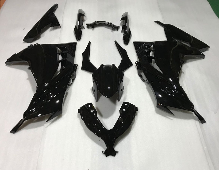 Fairings For Plastics Kawasaki Ninja 300R EX300R Black Ninja  (2013-2014)