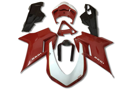 Fairings For Ducati 1098 1198 848 Red White Center 1098 (2007-2011)