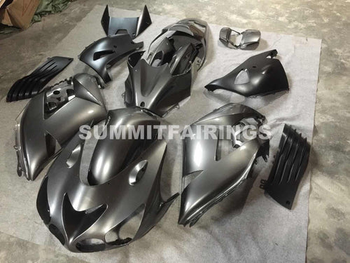 Fairings For Kawasaki Ninja ZX-14R (2006-2011) Silver and Matte Black