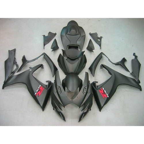 Fairings For Suzuki GSXR 600 750 Black Matte GSXR  (2006-2007)