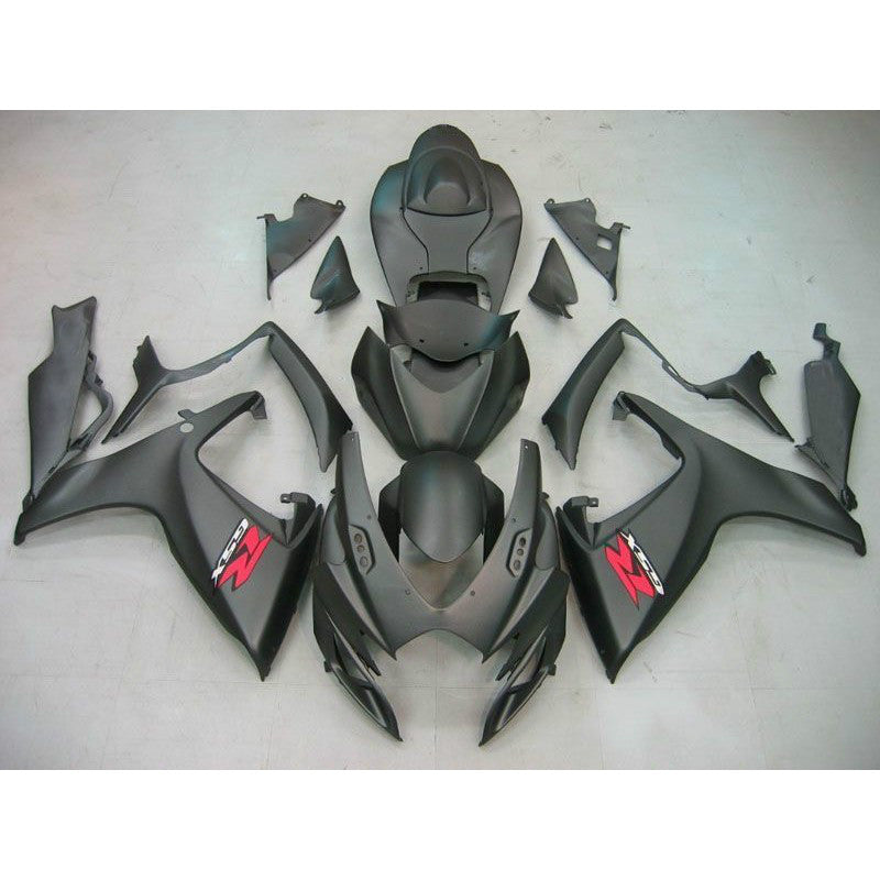 Fairings For Suzuki GSXR 600 750 Black Matte GSXR  (2006-2007)