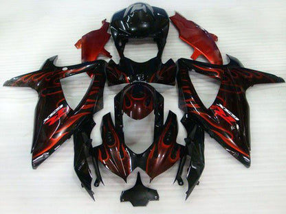 Fairings For Suzuki - GSXR600-750 K8 2008-2010 Flame Red