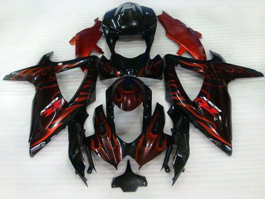 Fairings For Suzuki - GSXR600-750 K8 2008-2010 Flame Red