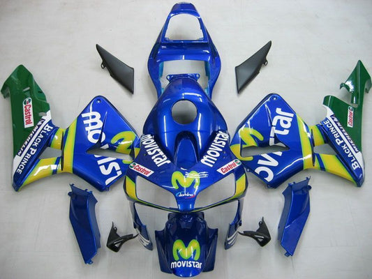 Fairings For Honda CBR 600 RR Blue & Green Movistar  (2003-2004)