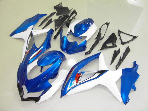 Fairings For Suzuki - GSXR600-750 K8 2008-2010 Blue White 2
