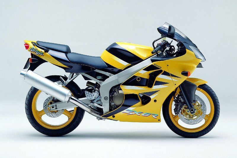 Fairings For Plastics Kawasaki ZX6R 636 Yellow Blue ZX6R  (2000-2002)