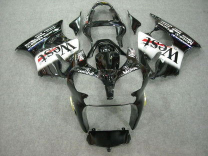 Fairings For Plastics Kawasaki ZX6R 636 Black West  (2000-2002)
