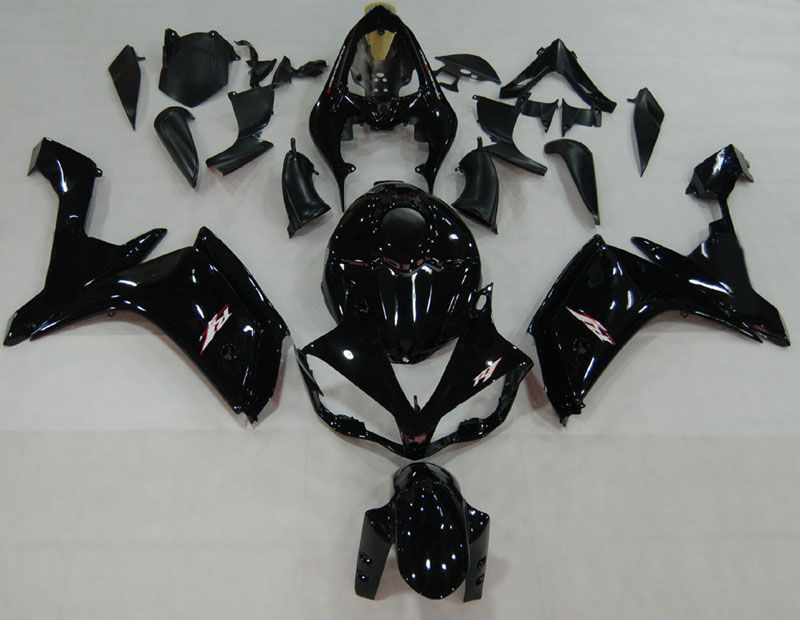 Fairings For Yamaha YZF-R1 All Black R1  (2007-2008)