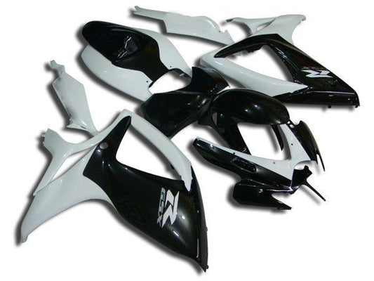 Fairings For Suzuki - GSXR600-750 K6 06-07 Black and White