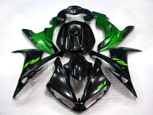 Fairings For Yamaha - YZF1000 R1 04-06 Green Flame