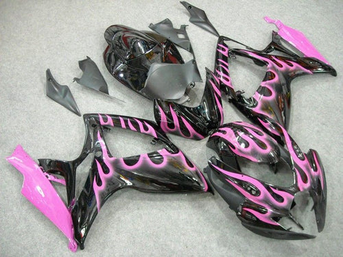 Fairings For Suzuki - GSXR600-750 K6 06-07 Pink Flame