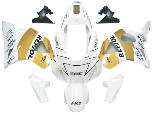 Fairings For Honda CBR 954 RR White & Gold Repsol  (2002-2003)