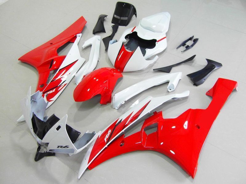 Fairings For Yamaha - YZF-600 R6 06-07 Red & White